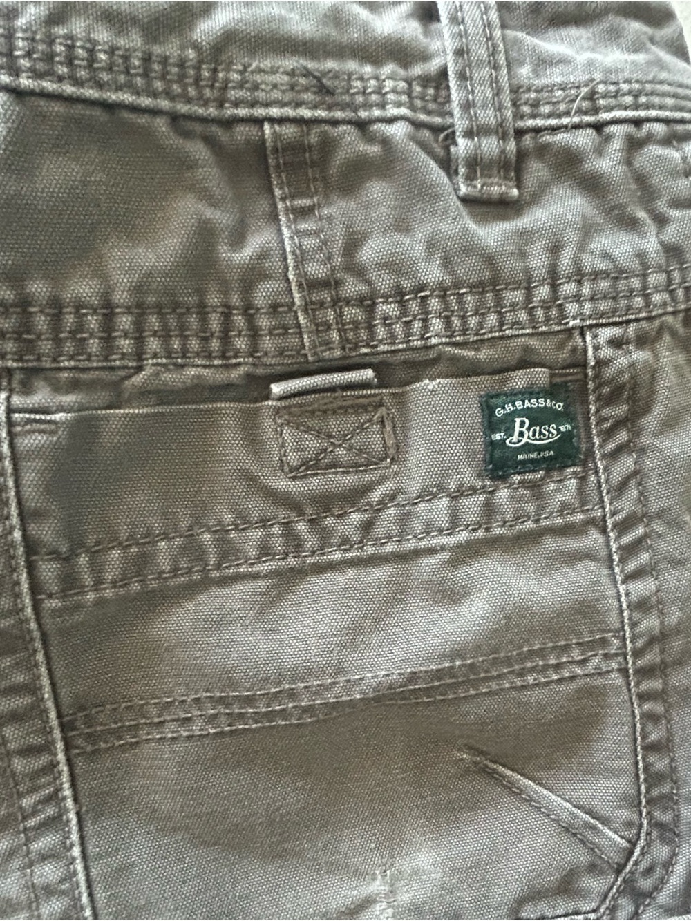 G H Bass & Co Men’s Cargo Pants Taupe Size 36 X 30 - Picture 5 of 5